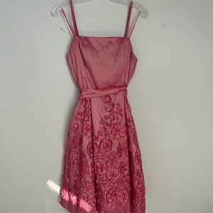 Adrianna Papell Rose Satin Dress
